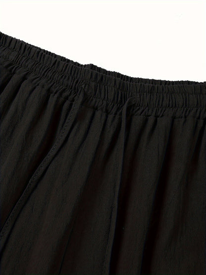 Pantaloni Lino Uomo Comfort Vestibilità Lunga