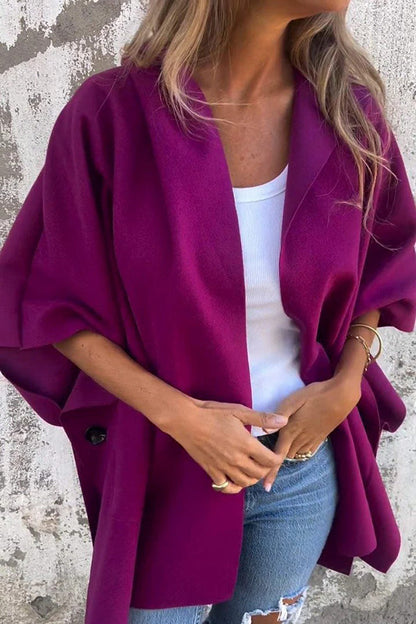 Cappa Donna Oversize Tessuto Morbido Scivolata