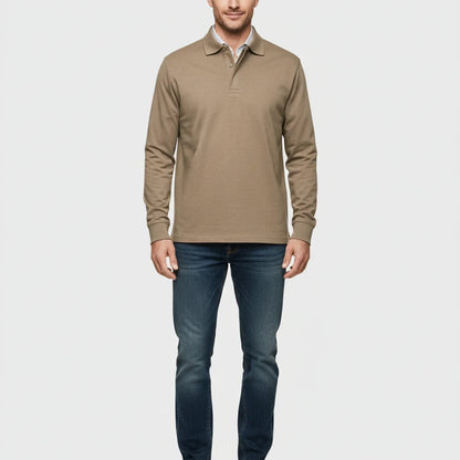 Polo Uomo Manica Lunga Classica Cotone