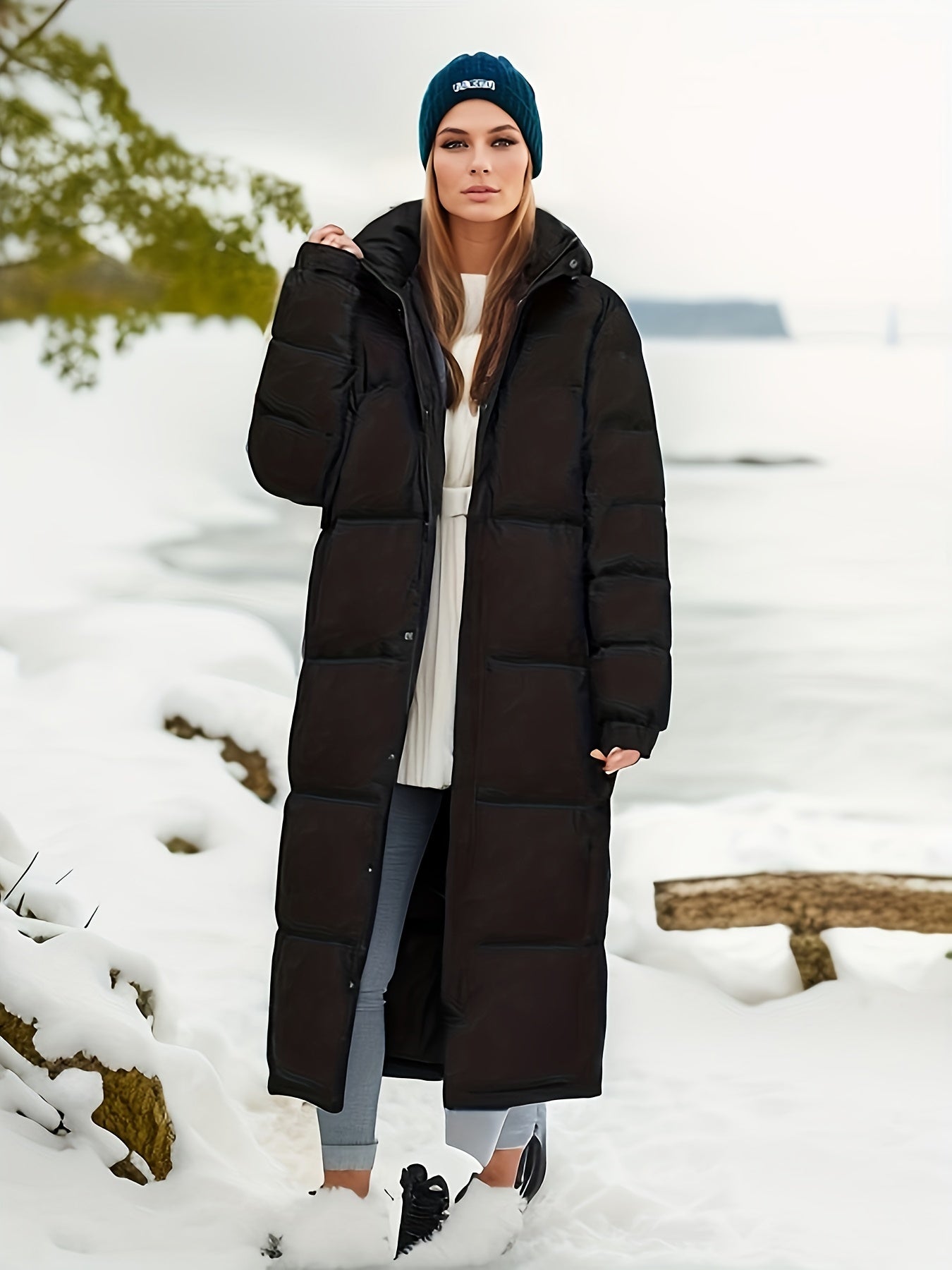 Parka Donna Invernale Imbottito Caldo Stile Classico