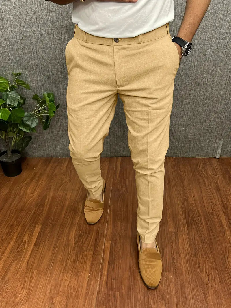 Pantaloni Uomo Mezzo Formali Taglio Classico