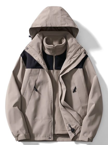 Giacca Invernale Uomo in con Cappuccio Stile Multifunzionale