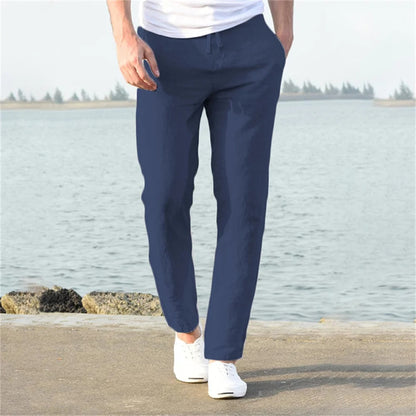 Pantaloni Uomo Comodi Vestibilità Classica