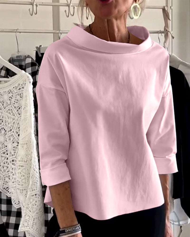 Donna Manica Corta Stile Moderno