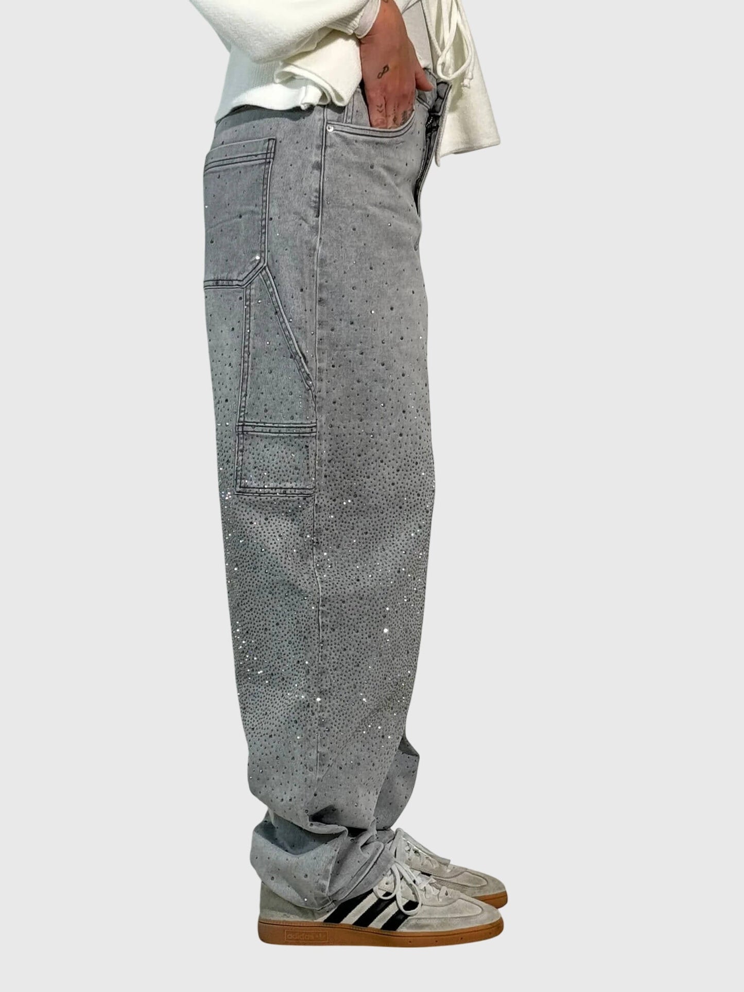 Jeans Donna Lucidi Tessuto Denim Slim Fit
