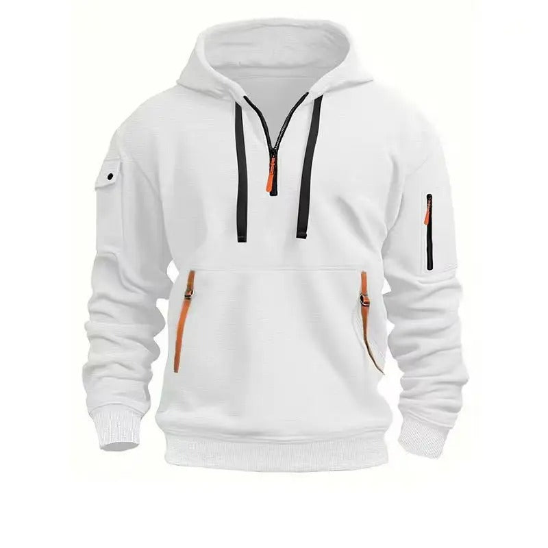 Felpa Uomo con Cappuccio e Zip