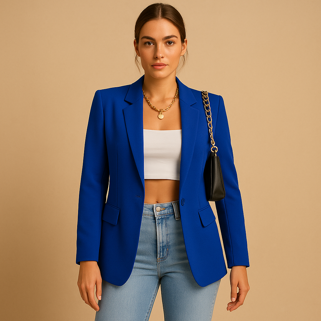 Giacca Donna Blazer Taglio Dritto Classico