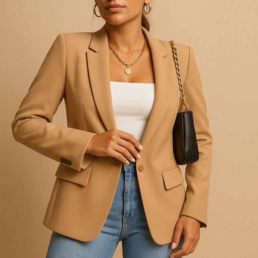 Giacca Donna Blazer Taglio Dritto Classico