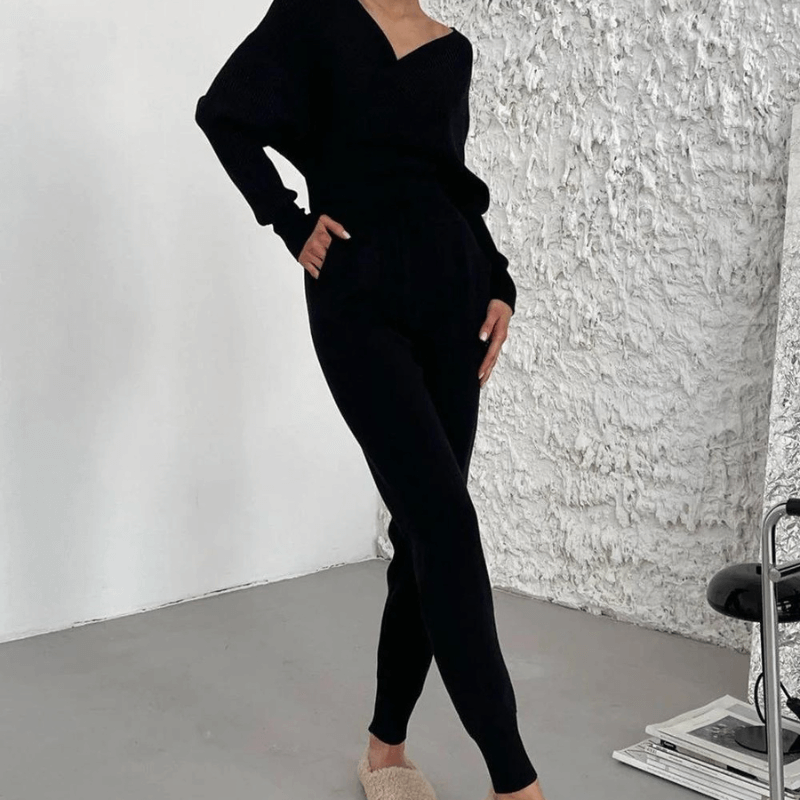 Completo Donna Maglia e Pantaloni in Maglia