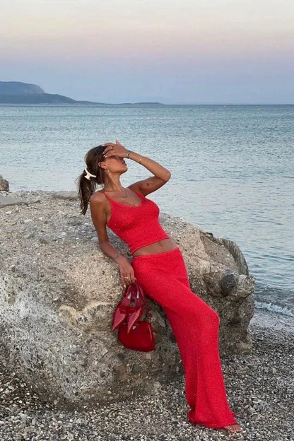 Completo Donna Brillante e Pantaloni Slim - Vesarelli