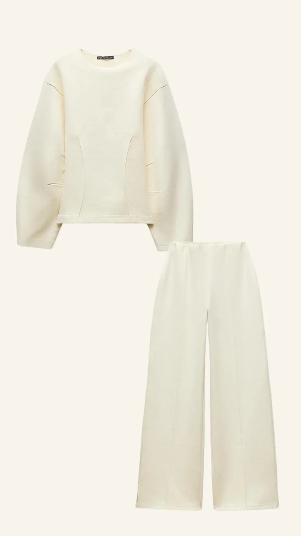 Completo Donna Maglione e Pantaloni Cotone Stile Casual - Vesarelli