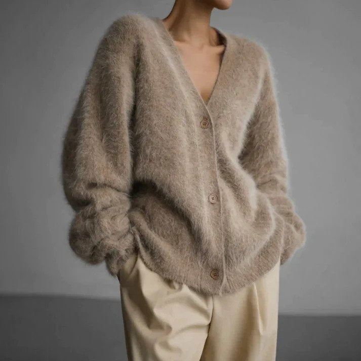 Cardigan Donna in Maglia Caldo Invernale - Brentozzi