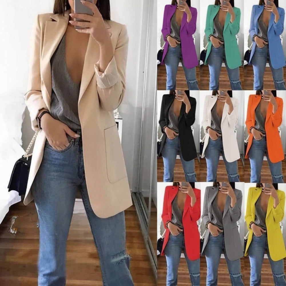 Blazer Donna Elegante per Ufficio Classico