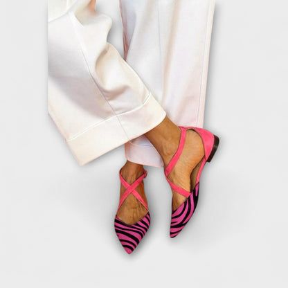 Ballerine Donna in Tessuto Elastico Comfort