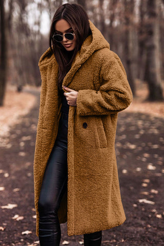 Cappotto Lungo Donna Teddy Invernale Caldo