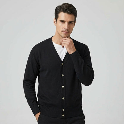Cardigan Uomo Maglia con Apertura Frontale