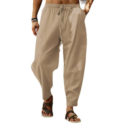 Pantaloni Spiaggia Uomo in Tessuto Leggero Comodi