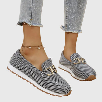 Mocassini Donna Orthopedici con Inserti in Metallo Slip-On