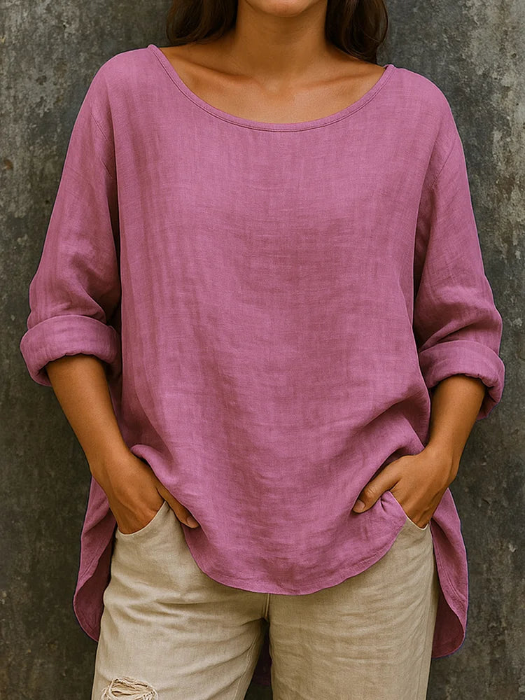Camicia Donna in Lino Manica Lunga