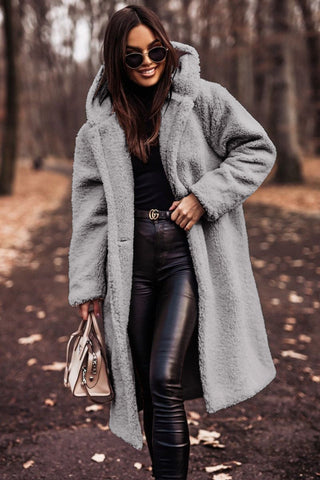 Cappotto Lungo Donna Teddy Invernale Caldo