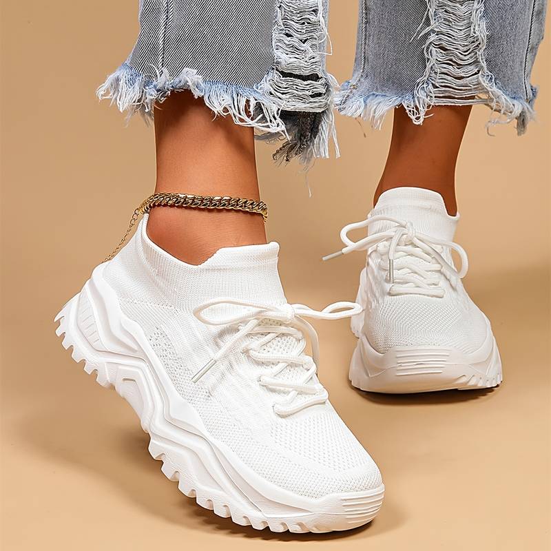 Sneaker Donna Forma Chiusa Linee Sportive - Brentozzi