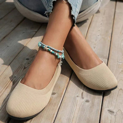 Scarpe Donna Basse Punta Tonda Slip-On Comode