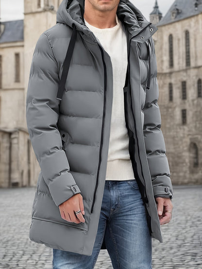 Giacca Invernale Uomo Cotone con Cappuccio e Tasche Large