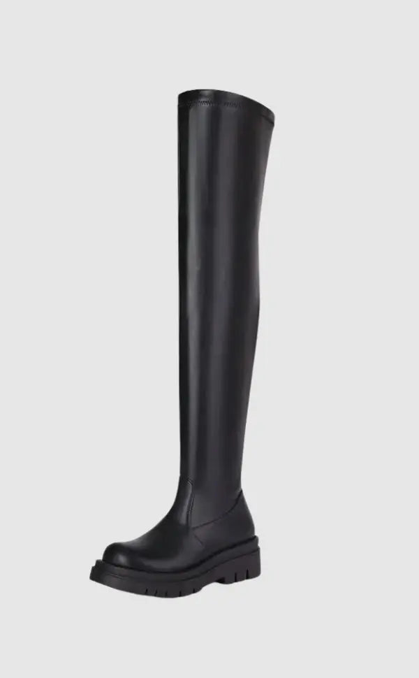 Stivale Sopra Ginocchio Donna Elegante Slim