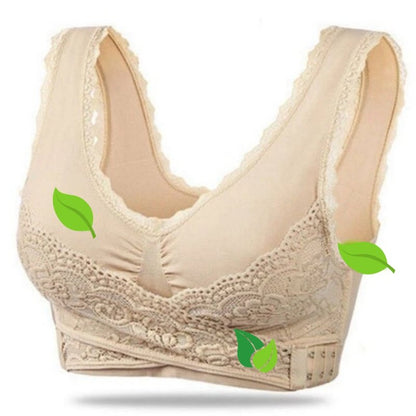 Reggiseno Sportivo Donna Senza Fili con Chiusura Frontale Incrociata