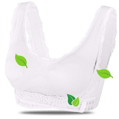 Reggiseno Sportivo Donna Senza Fili con Chiusura Frontale Incrociata