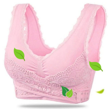 Reggiseno Sportivo Donna Senza Fili con Chiusura Frontale Incrociata