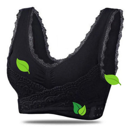 Reggiseno Sportivo Donna Senza Fili con Chiusura Frontale Incrociata