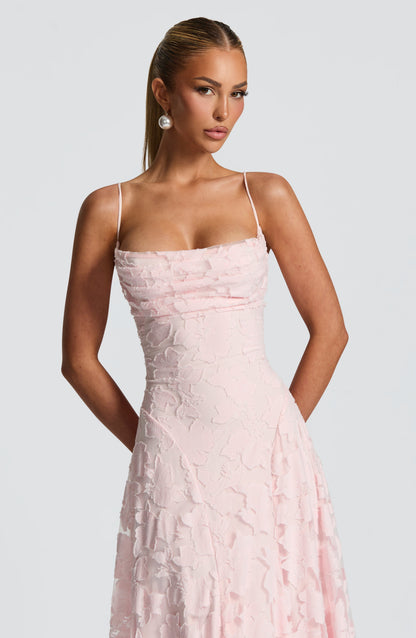 Abito Maxi Donna con Struttura Floreale