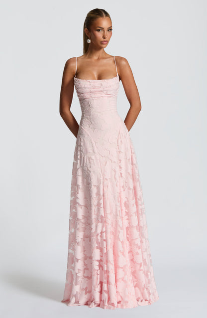 Abito Maxi Donna con Struttura Floreale