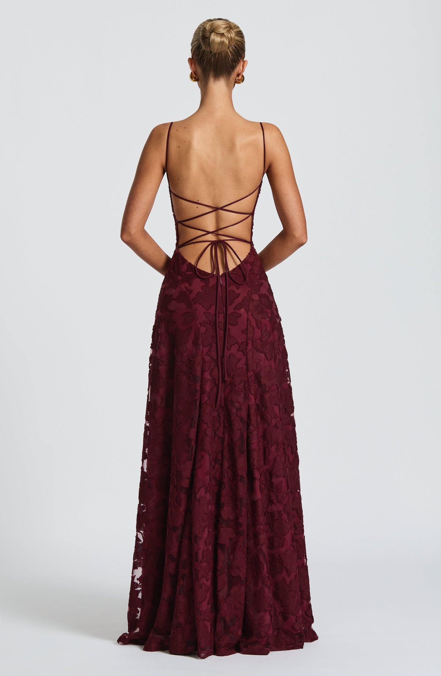 Abito Maxi Donna con Spalline Sottili Cerimonia
