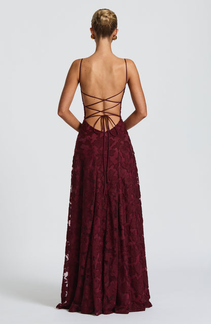 Abito Maxi Donna con Struttura Floreale