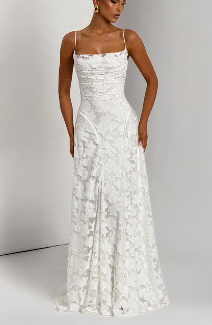 Abito Maxi Donna con Struttura Floreale