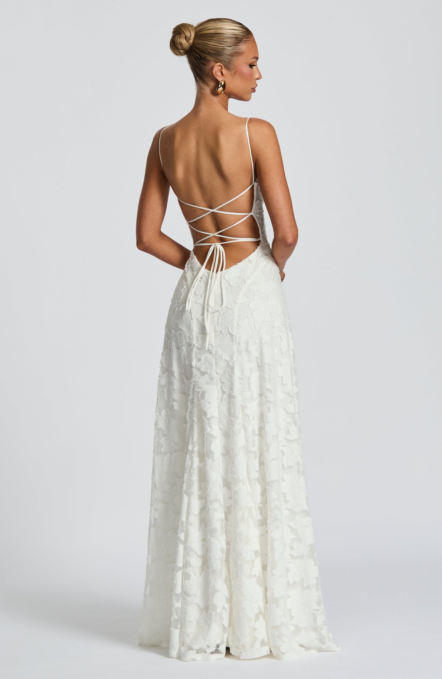 Abito Maxi Donna con Struttura Floreale