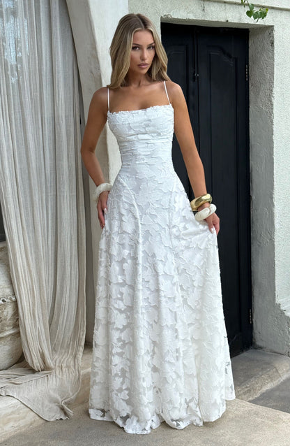 Abito Maxi Donna con Struttura Floreale