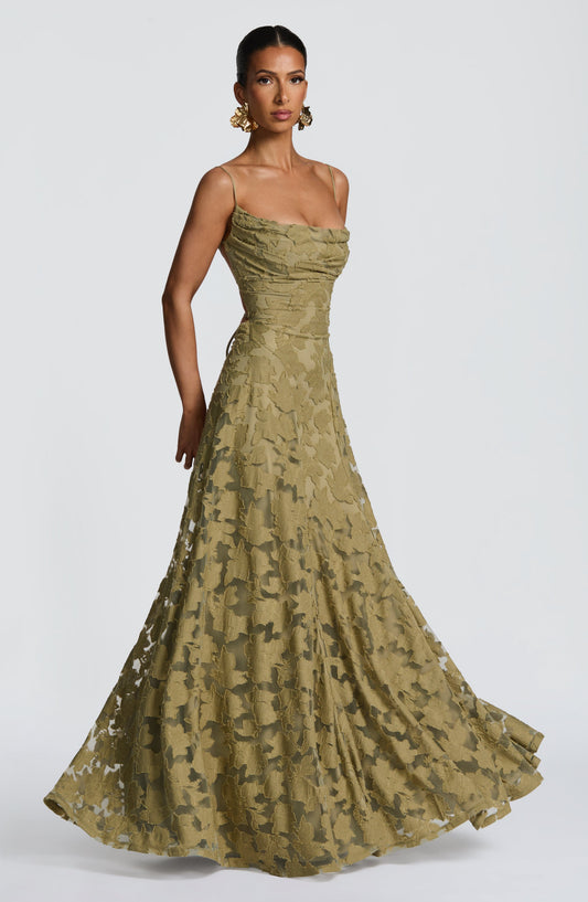 Abito Maxi Donna con Struttura Floreale - Brentozzi
