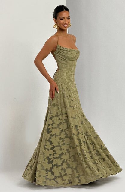 Abito Maxi Donna con Struttura Floreale