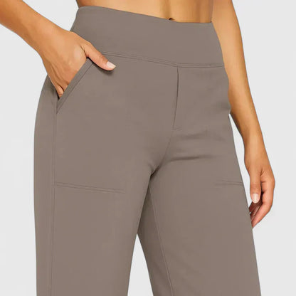 Pantaloni Donna Ampi con Elastico in Vita Stretch
