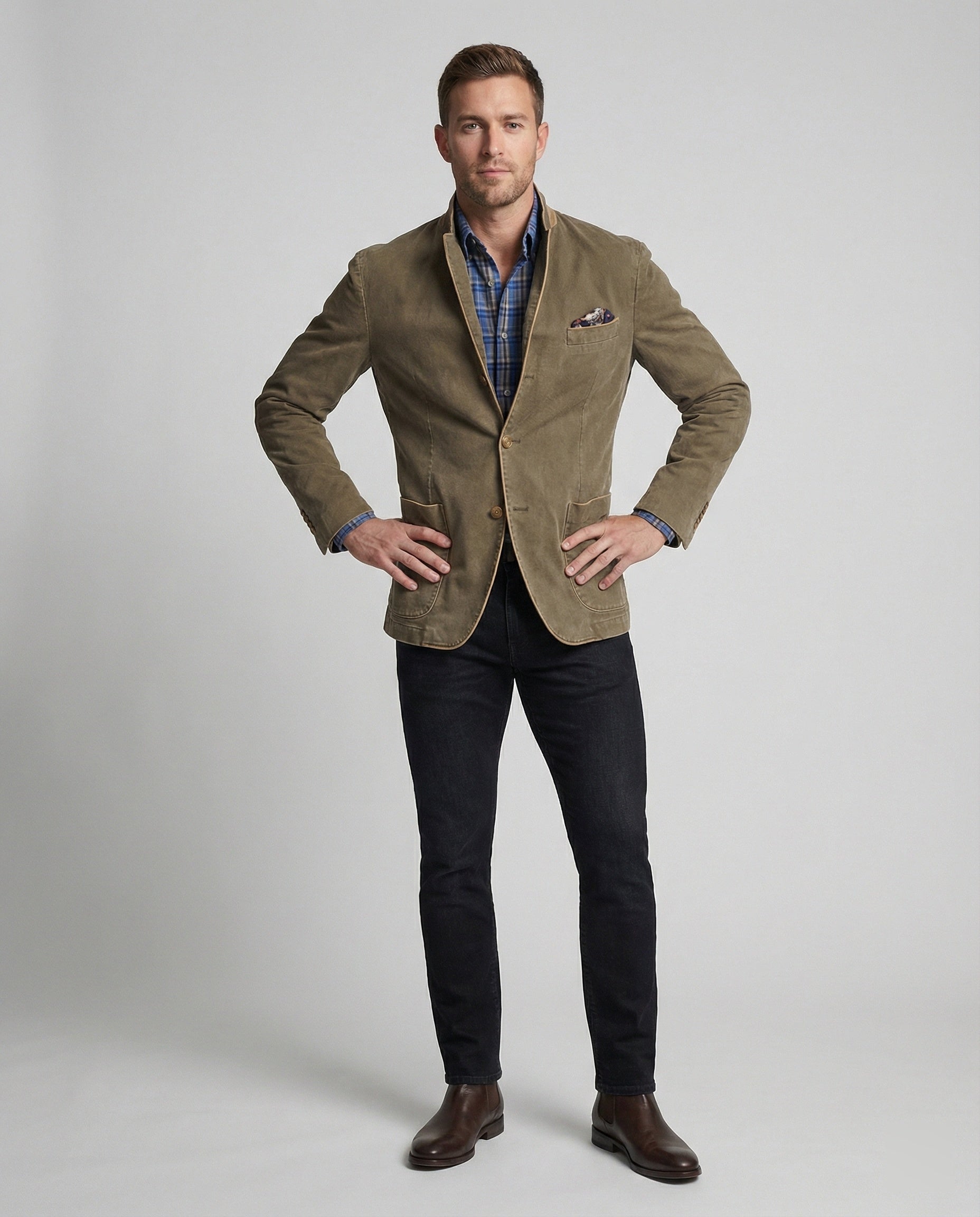 Blazer Uomo in Velluto a Costine Classico - Brentozzi