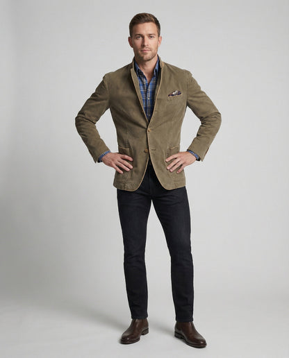 Blazer Uomo in Velluto a Costine Classico - Brentozzi