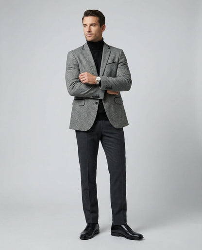 Giacca Uomo Business Glencheck Slim Fit
