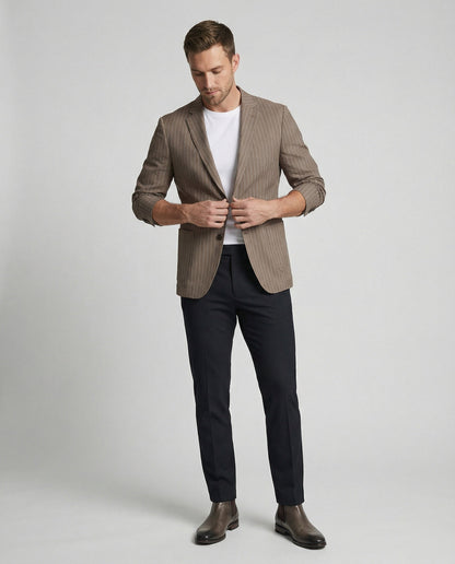 Giacca Uomo Slim Fit Spigata Estiva