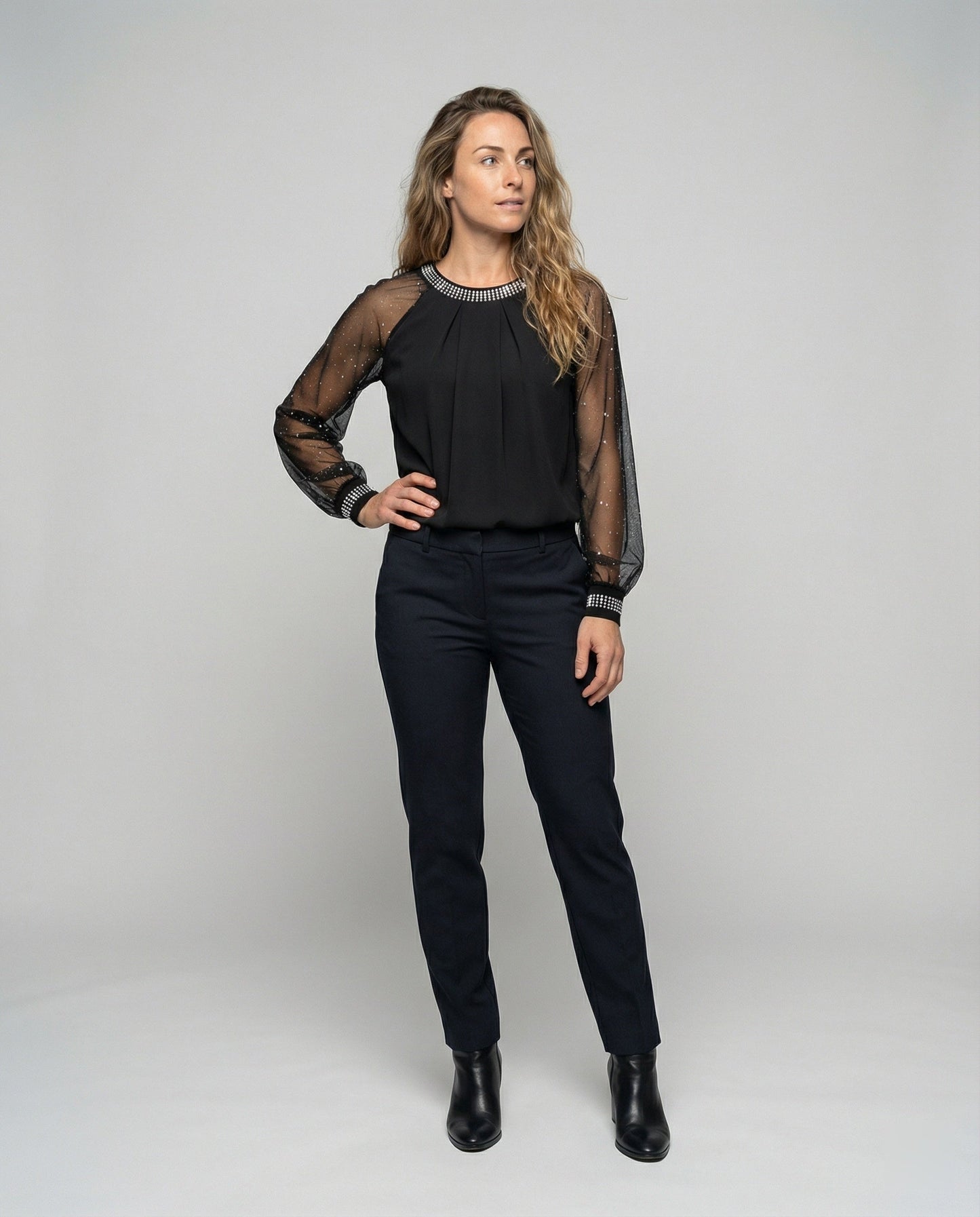Blusa Donna Manica Lunga Elegante - Brentozzi
