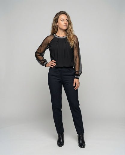 Blusa Donna Manica Lunga Elegante - Brentozzi
