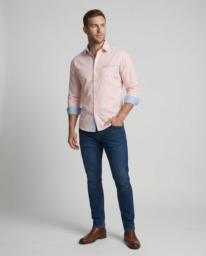 Camicia Uomo Business Collo Kent Classica