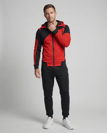 Tuta Jogging Uomo con Cappuccio Slim Fit